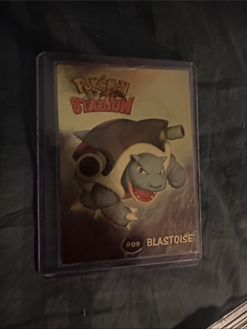 Pokemon Stadium Blastoise #9 Gold Foil Danone vintage collectable Promo Card